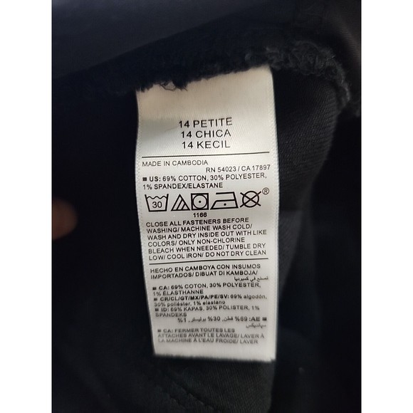 Old Navy WOW Bootcut Jeans Womens 14 Petite Black Mid Rise Stretch NEW - Picture 7 of 9